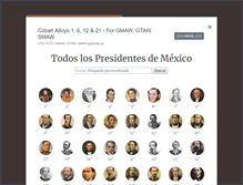 Tablet Screenshot of presidentes.mx